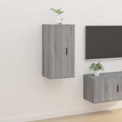 vidaXL Mueble para TV de pared gris Sonoma 40x34,5x80 cm