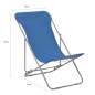 vidaXL Sillas de playa plegables 2 unidades acero y tela oxford azul vidaXL Sillas de playa plegables 2 unidades acero y tela oxford azul