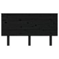 vidaXL Cabecero de cama madera maciza de pino negro 144x6x82,5 cm vidaXL Cabecero de cama madera maciza de pino negro 144x6x82,5 cm