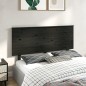 vidaXL Cabecero de cama madera maciza de pino negro 144x6x82,5 cm vidaXL Cabecero de cama madera maciza de pino negro 144x6x82,5 cm