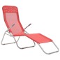vidaXL Tumbonas plegables 2 unidades textilene rojo vidaXL Tumbonas plegables 2 unidades textilene rojo