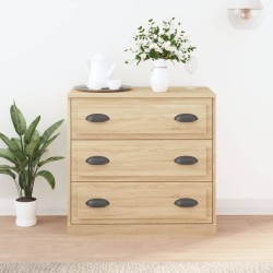 vidaXL Aparador de madera contrachapada roble Sonoma 70x35,5x67,5 cm