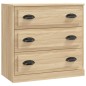 vidaXL Aparador de madera contrachapada roble Sonoma 70x35,5x67,5 cm