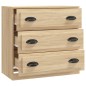 vidaXL Aparador de madera contrachapada roble Sonoma 70x35,5x67,5 cm