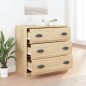 vidaXL Aparador de madera contrachapada roble Sonoma 70x35,5x67,5 cm