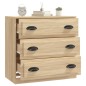 vidaXL Aparador de madera contrachapada roble Sonoma 70x35,5x67,5 cm