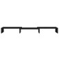 vidaXL Soporte de monitor madera maciza de pino negro 80x24x10,5 cm