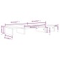 vidaXL Soporte de monitor madera maciza de pino negro 80x24x10,5 cm