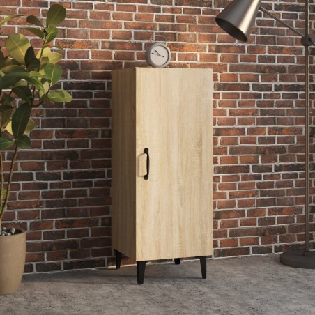 vidaXL Aparador madera contrachapada color roble Sonoma 34,5x34x90 cm