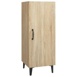 vidaXL Aparador madera contrachapada color roble Sonoma 34,5x34x90 cm