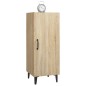 vidaXL Aparador madera contrachapada color roble Sonoma 34,5x34x90 cm vidaXL Aparador madera contrachapada color roble Sonoma 34,5x34x90 cm