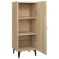 vidaXL Aparador madera contrachapada color roble Sonoma 34,5x34x90 cm vidaXL Aparador madera contrachapada color roble Sonoma 34,5x34x90 cm