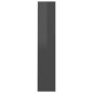 vidaXL Zapateros de pared 2 uds contrachapada gris brillo 60x18x90 cm