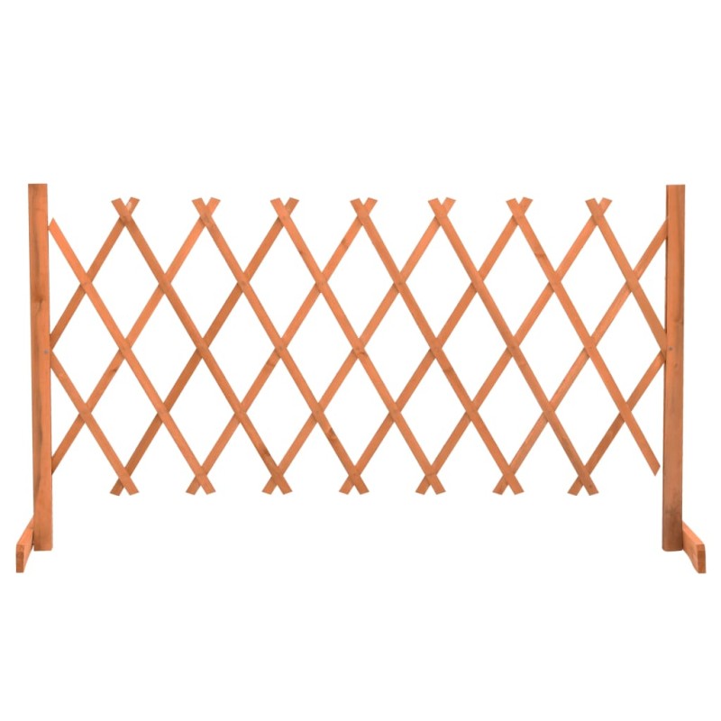 vidaXL Valla de jardín enrejada madera maciza abeto naranja 150x80 cm vidaXL Valla de jardín enrejada madera maciza abeto naranja 150x80 cm