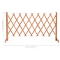 vidaXL Valla de jardín enrejada madera maciza abeto naranja 150x80 cm vidaXL Valla de jardín enrejada madera maciza abeto naranja 150x80 cm