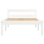 vidaXL Estructura de cama de madera maciza de pino blanco 90x200 cm vidaXL Estructura de cama de madera maciza de pino blanco 90x200 cm