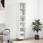 vidaXL Aparador alto madera contrachapada blanco 34,5x32,5x180 cm vidaXL Aparador alto madera contrachapada blanco 34,5x32,5x180 cm