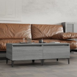 vidaXL Mesas auxiliares 2 uds contrachapada gris Sonoma 50x46x35 cm