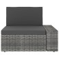 vidaXL Juego de muebles de jardín 5 piezas ratán sintético gris vidaXL Juego de muebles de jardín 5 piezas ratán sintético gris