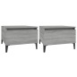 vidaXL Mesas auxiliares 2 uds contrachapada gris Sonoma 50x46x35 cm vidaXL Mesas auxiliares 2 uds contrachapada gris Sonoma 50x46x35 cm