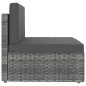 vidaXL Juego de muebles de jardín 5 piezas ratán sintético gris vidaXL Juego de muebles de jardín 5 piezas ratán sintético gris