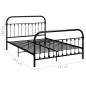 vidaXL Estructura de cama de metal negro 160x200 cm vidaXL Estructura de cama de metal negro 160x200 cm