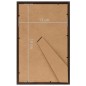 vidaXL Marcos de foto collage de mesa 3 uds negro MDF 13x18 cm