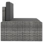 vidaXL Juego de muebles de jardín 5 piezas ratán sintético gris vidaXL Juego de muebles de jardín 5 piezas ratán sintético gris