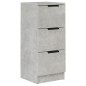 vidaXL Aparador de madera contrachapada gris hormigón 30x30x70 cm vidaXL Aparador de madera contrachapada gris hormigón 30x30x70 cm
