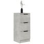 vidaXL Aparador de madera contrachapada gris hormigón 30x30x70 cm vidaXL Aparador de madera contrachapada gris hormigón 30x30x70 cm