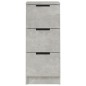 vidaXL Aparador de madera contrachapada gris hormigón 30x30x70 cm vidaXL Aparador de madera contrachapada gris hormigón 30x30x70 cm