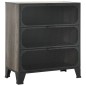 vidaXL Armario de almacenaje metal y MDF gris 72x36x82 cm vidaXL Armario de almacenaje metal y MDF gris 72x36x82 cm