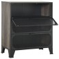vidaXL Armario de almacenaje metal y MDF gris 72x36x82 cm vidaXL Armario de almacenaje metal y MDF gris 72x36x82 cm
