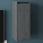 vidaXL Armario de pared de madera maciza de pino gris 30x30x80 cm vidaXL Armario de pared de madera maciza de pino gris 30x30x80 cm