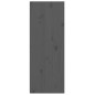 vidaXL Armario de pared de madera maciza de pino gris 30x30x80 cm vidaXL Armario de pared de madera maciza de pino gris 30x30x80 cm