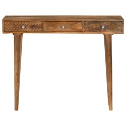 vidaXL Mesa consola de madera maciza de mango 102x30x79 cm