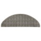 vidaXL Alfombras de peldaños de escalera 15 uds gris 65x21x4 cm vidaXL Alfombras de peldaños de escalera 15 uds gris 65x21x4 cm