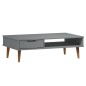 vidaXL Mesa de centro MOLDE madera maciza de pino gris 100x55x31 cm vidaXL Mesa de centro MOLDE madera maciza de pino gris 100x55x31 cm