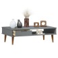 vidaXL Mesa de centro MOLDE madera maciza de pino gris 100x55x31 cm vidaXL Mesa de centro MOLDE madera maciza de pino gris 100x55x31 cm