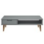 vidaXL Mesa de centro MOLDE madera maciza de pino gris 100x55x31 cm vidaXL Mesa de centro MOLDE madera maciza de pino gris 100x55x31 cm