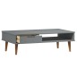 vidaXL Mesa de centro MOLDE madera maciza de pino gris 100x55x31 cm vidaXL Mesa de centro MOLDE madera maciza de pino gris 100x55x31 cm
