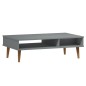 vidaXL Mesa de centro MOLDE madera maciza de pino gris 100x55x31 cm vidaXL Mesa de centro MOLDE madera maciza de pino gris 100x55x31 cm