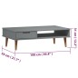 vidaXL Mesa de centro MOLDE madera maciza de pino gris 100x55x31 cm vidaXL Mesa de centro MOLDE madera maciza de pino gris 100x55x31 cm