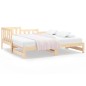 vidaXL Sofá cama extraíble madera maciza de pino 2x(80x200) cm vidaXL Sofá cama extraíble madera maciza de pino 2x(80x200) cm