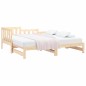 vidaXL Sofá cama extraíble madera maciza de pino 2x(80x200) cm vidaXL Sofá cama extraíble madera maciza de pino 2x(80x200) cm