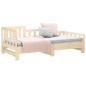 vidaXL Sofá cama extraíble madera maciza de pino 2x(80x200) cm vidaXL Sofá cama extraíble madera maciza de pino 2x(80x200) cm