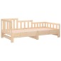 vidaXL Sofá cama extraíble madera maciza de pino 2x(80x200) cm vidaXL Sofá cama extraíble madera maciza de pino 2x(80x200) cm