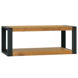 vidaXL Armario de baño madera maciza de teca 90x45x35 cm