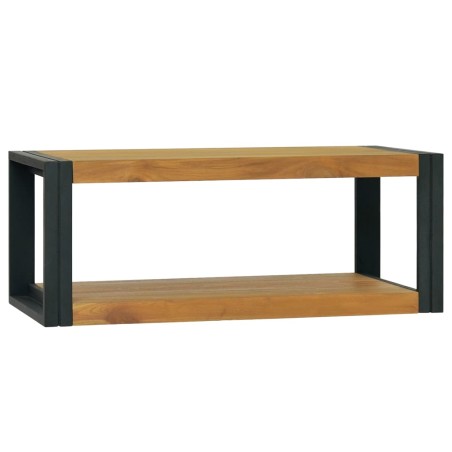 vidaXL Armario de baño madera maciza de teca 90x45x35 cm