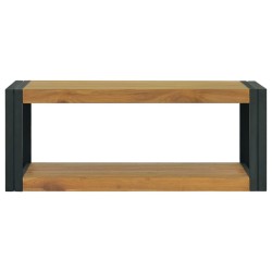 vidaXL Armario de baño madera maciza de teca 90x45x35 cm